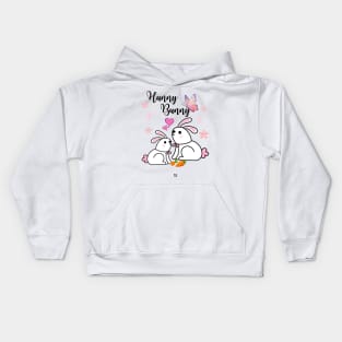 Hunny bunny rabbit Kids Hoodie